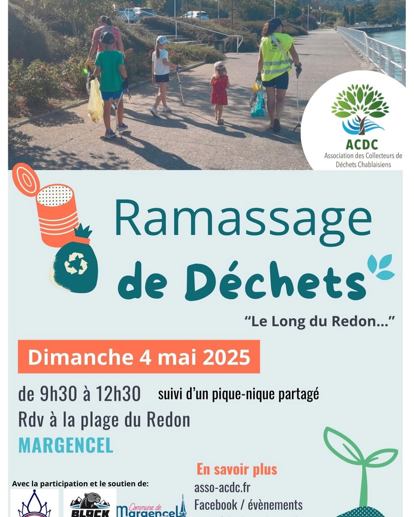 Ramassage  à la plage du Redon le 4 mai 2025